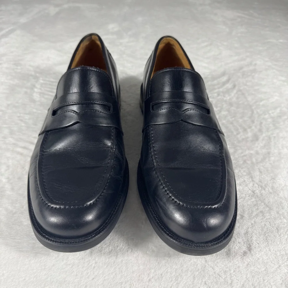 Cole Haan Mens Black Leather Grand 360 Penny Loafers C40257 Dress Shoes 10.5 M